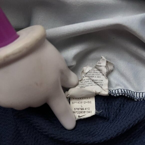 Nike USA Team Prematch Training Soccer Jersey Mens Size L Short Sleeve Blue - Picture 7 of 7